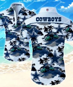 tropical dallas cowboys football team hawaiian shirt 2