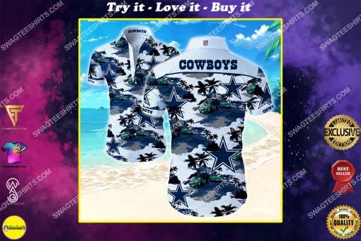 tropical dallas cowboys football team hawaiian shirt