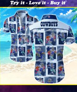 tropical dallas cowboys football team summer hawaiian shirt