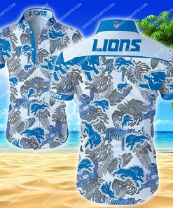 tropical detroit lions football team summer hawaiian shirt 2