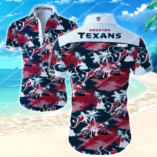 tropical flower houston texans summer hawaiian shirt 2 - Copy