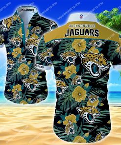 tropical flower jacksonville jaguars summer hawaiian shirt 2