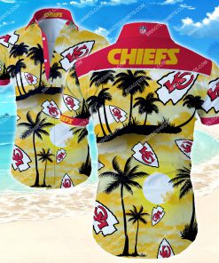 tropical flower kansas city chiefs summer hawaiian shirt 2 - Copy