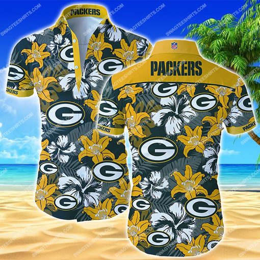 tropical green bay packers football team summer hawaiian shirt 2 - Copy (2)