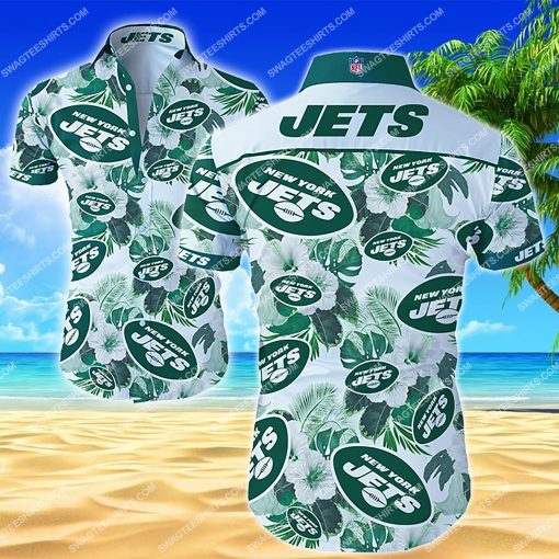 tropical national football league new york jets hawaiian shirt 2