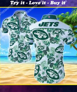 tropical national football league new york jets hawaiian shirt