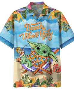 Beach vibes only baby yoda summer time hawaiian shirt 2(1) - Copy