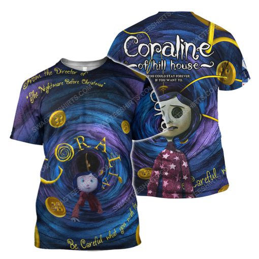 Coraline of hill house horror movie for halloween night tshirt 1