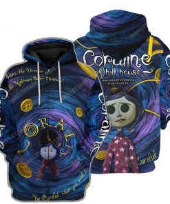Coraline of hill house horror movie for halloween night zip hoodie 1