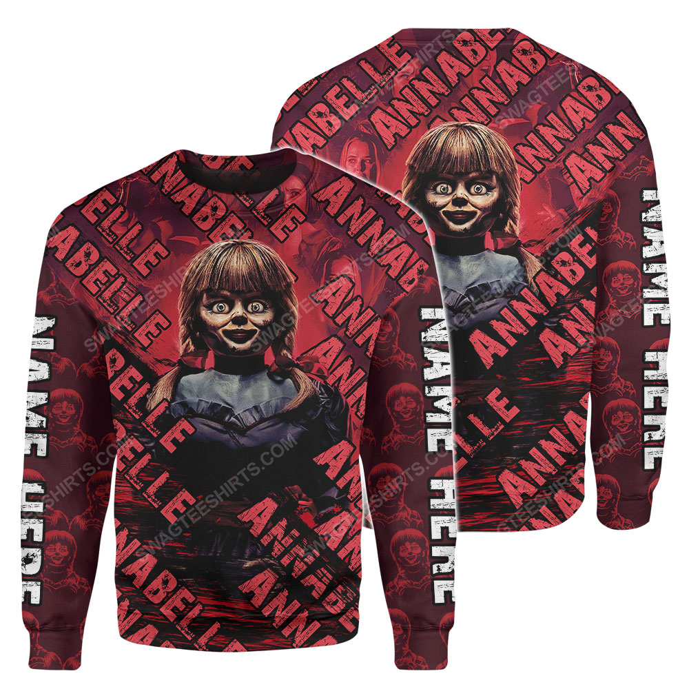 Custom annabelle horror movie for halloween night sweatshirt 1