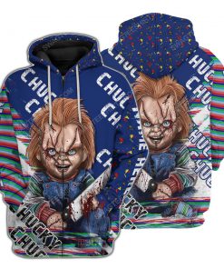 Custom child's play horror movie for halloween night zip hoodie 1