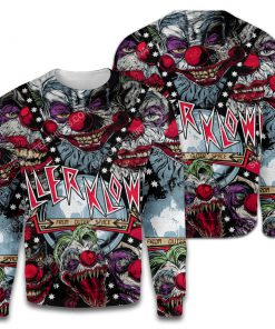 Custom it clown horror movie halloween day sweater 1