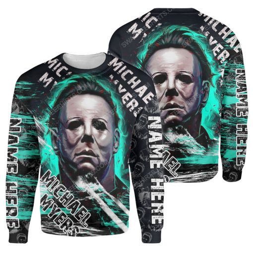 Custom michael myers horror movie for halloween night sweatshirt 1