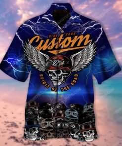 Custom name skull biker summer vacation hawaiian shirt 2(1)