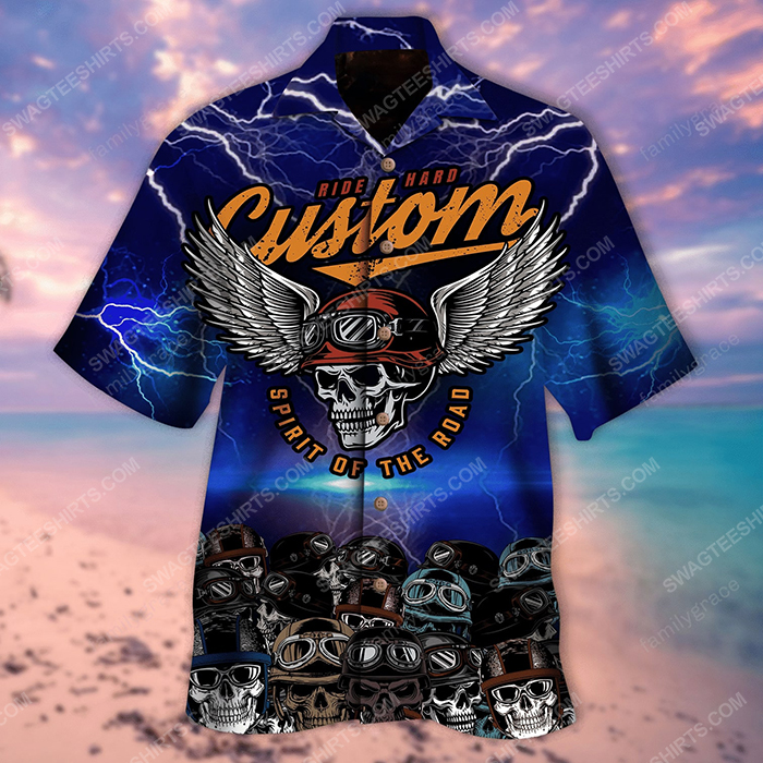 Custom name skull biker summer vacation hawaiian shirt 2(1) - Copy