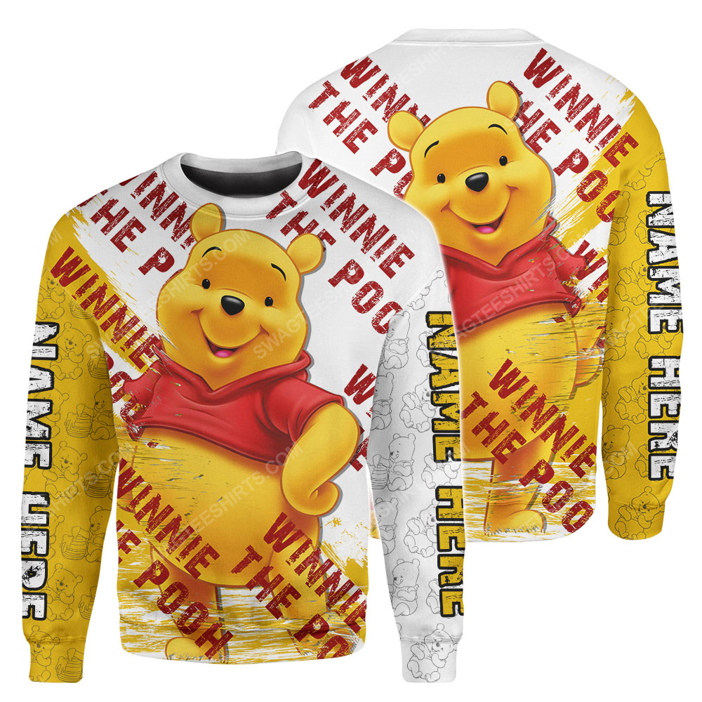Custom name winnie the pooh and pooh disney cartoon sweatshirt 1