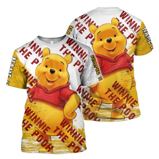 Custom name winnie the pooh and pooh disney cartoon tshirt 1