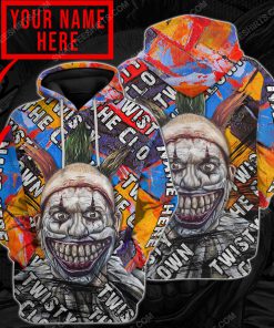 Custom twisty the clown horror movie for halloween night hoodie 1