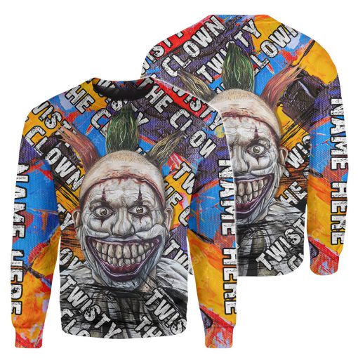 Custom twisty the clown horror movie for halloween night sweatshirt 1