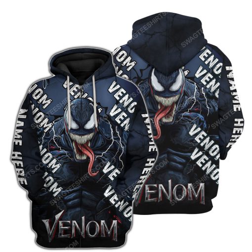 Custom venom horror movie for halloween night zip hoodie 1