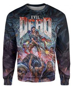 Evil dead horror movie halloween day all over print sweater 1