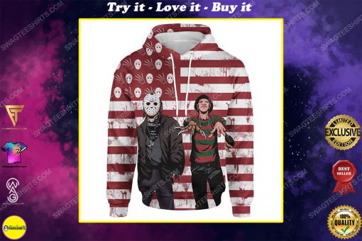 Freddy krueger and jason voorhees for halloween day shirt