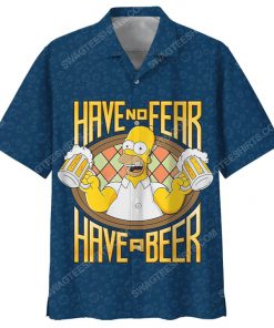 Homer simpson with beer summer vacation hawaiian shirt 2(1)