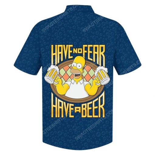 Homer simpson with beer summer vacation hawaiian shirt 3(1)