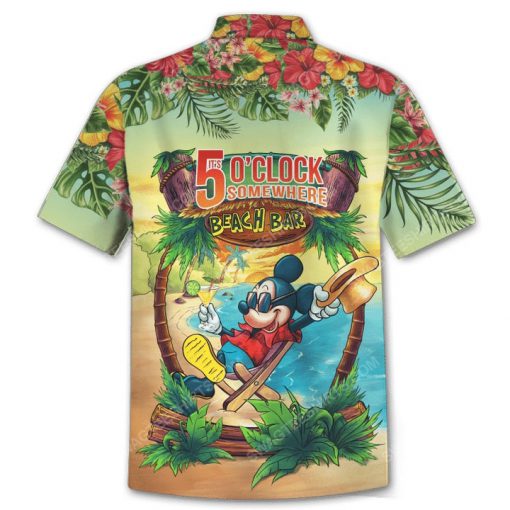 It's 5 o'clock somewhere beach bar mickey mouse hawaiian shirt 3(1)