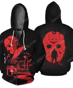 Jason voorhees friday the 13th for halloween day zip hoodie 1