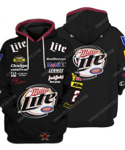 Rusty wallace miller racing all over print hoodie 1
