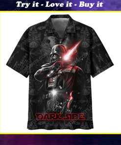 Star wars darth vader dark side summer vacation hawaiian shirt