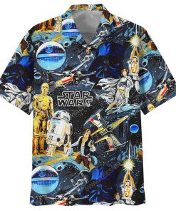 Star wars movie retro summer vacation hawaiian shirt 2(1)