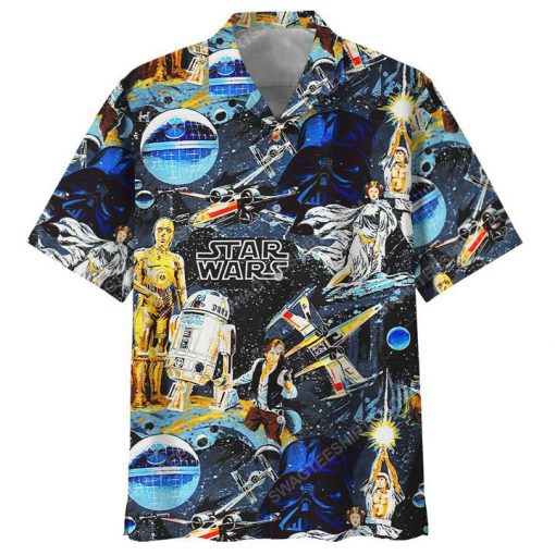 Star wars movie retro summer vacation hawaiian shirt 2(1)