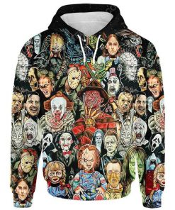 The horror movie villains for halloween night hoodie 1