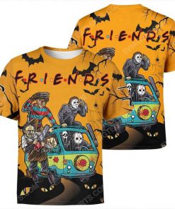 The horror movie villains friends halloween day tshirt 1