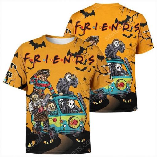 The horror movie villains friends halloween day tshirt 1