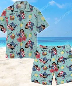 Tropical fruit lilo and stitch summer vacation beach short 1