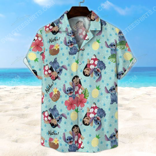 Tropical fruit lilo and stitch summer vacation hawaiian shirt 2(1)