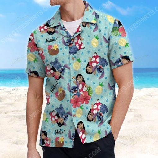 Tropical fruit lilo and stitch summer vacation hawaiian shirt 4(1)