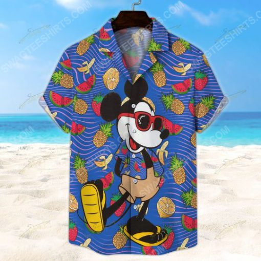 Tropical fruit mickey mouse summer vacation hawaiian shirt 2(1)