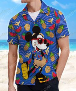 Tropical fruit mickey mouse summer vacation hawaiian shirt 3(1)