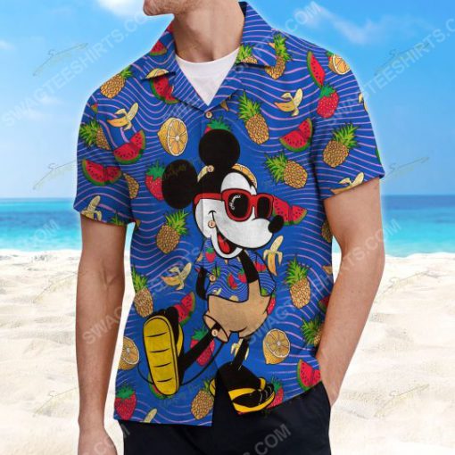 Tropical fruit mickey mouse summer vacation hawaiian shirt 3(1)