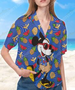 Tropical fruit mickey mouse summer vacation hawaiian shirt 4(1)