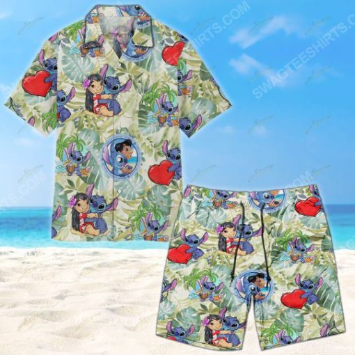 Tropical lilo and stitch summer vacation beach short 1
