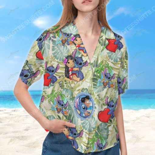 Tropical lilo and stitch summer vacation hawaiian shirt 3(1)