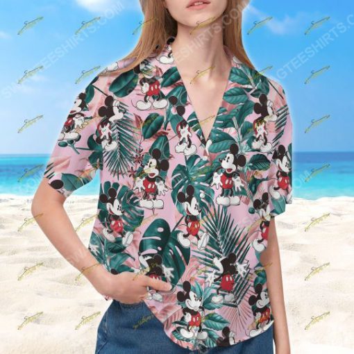Tropical mickey mouse summer vacation hawaiian shirt 3(1)
