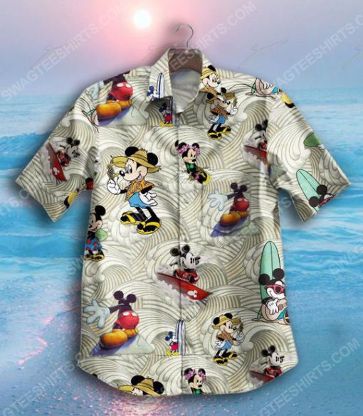 Tropical mickey mouse surfing summer vacation hawaiian shirt 2(1)