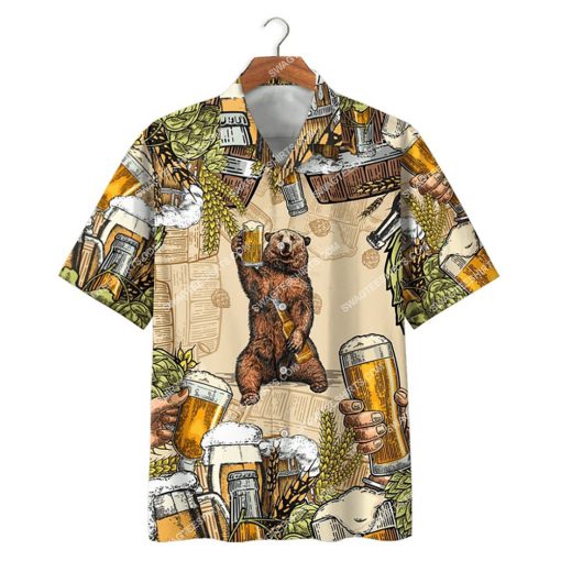 bear and beer summer party all over print hawaiian shirt 2(1)