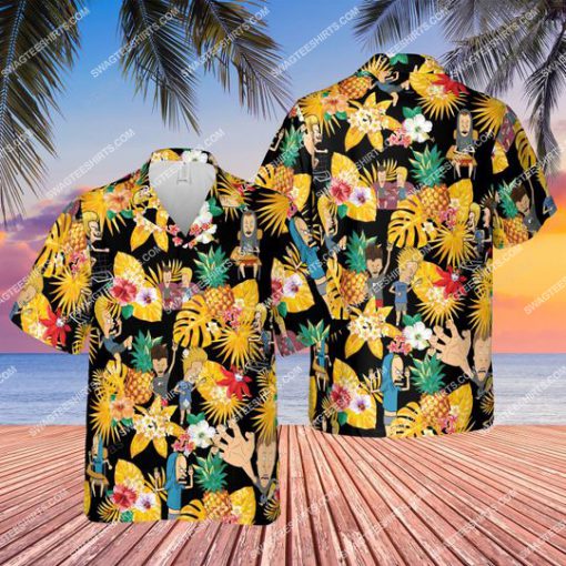 beavis and butt-head tv show all over print hawaiian shirt 1 - Copy